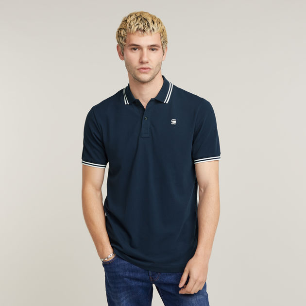Dunda Slim Stripe Poloshirt | Dunkelblau | G-STAR® DE