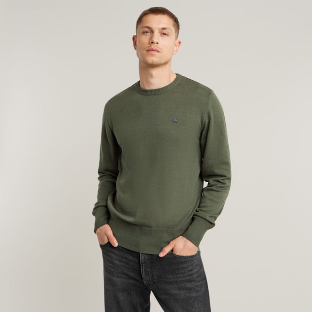 Core Knitted Sweater Green G STAR CA