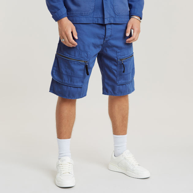 Denim Cargo Loose Shorts Medium blue G STAR FI