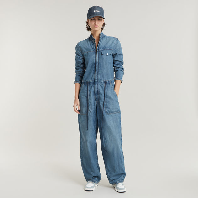 Cocoon Jumpsuit Medium blue G STAR TW