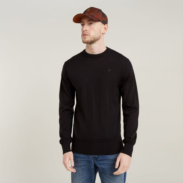 Premium Core Knitted Sweater Black G STAR IE