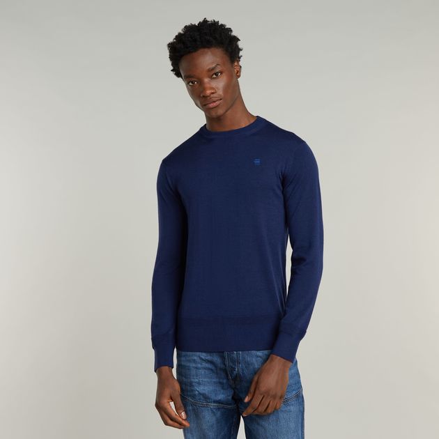 Premium Core Gebreide Trui Donkerblauw G STAR NL