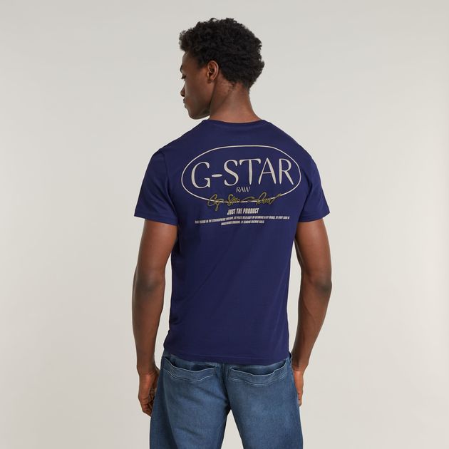 Circle Back Graphic T-Shirt Dark blue G-STAR® ZA