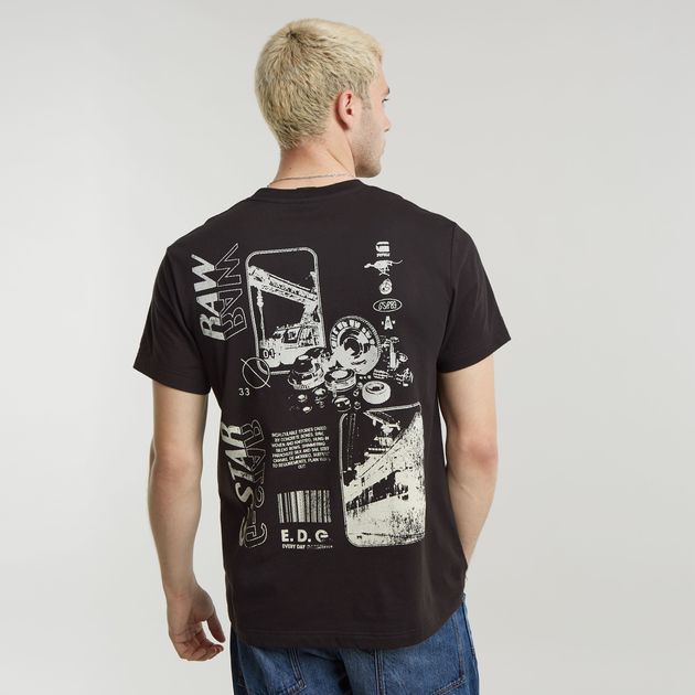 送料込★G-Star★Poster Back Gr R T Tシャツ Poster Back Graphic T-Shirt | Black | G-STAR® US