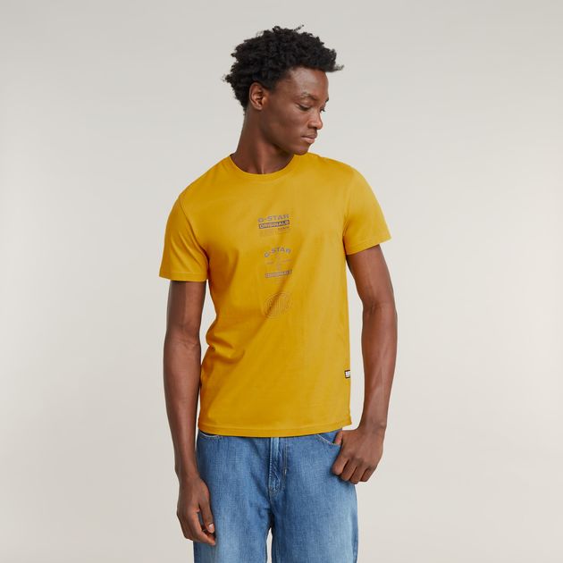Tシャツ・カットソー Golden  GWP01221.P000671 Shirts Women's olive green T-shirt with Golden lettering