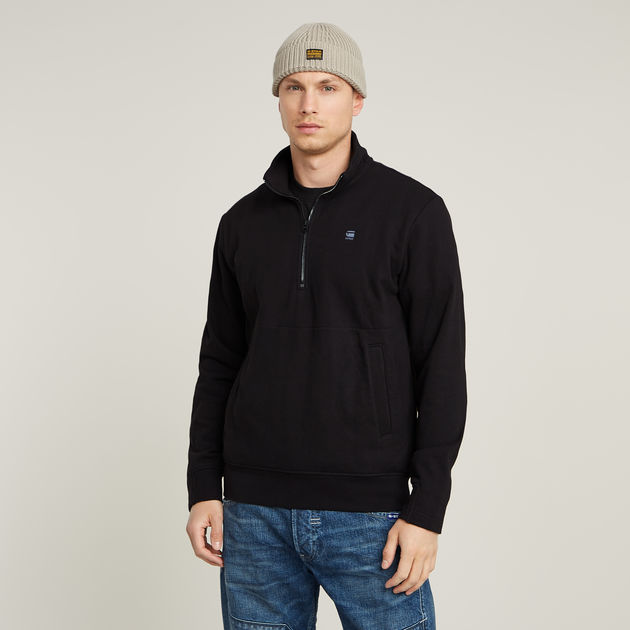 Nifous Half Zip Sweater | Black | G-STAR® US