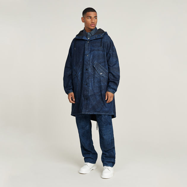 Mens denim parka new arrivals