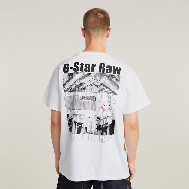 送料込★G-Star★Photo Back Print Loose スウェットシャツ G-STAR RAW（ジースターロゥ）の「BACK LOGO LOOSE T-SHIRT