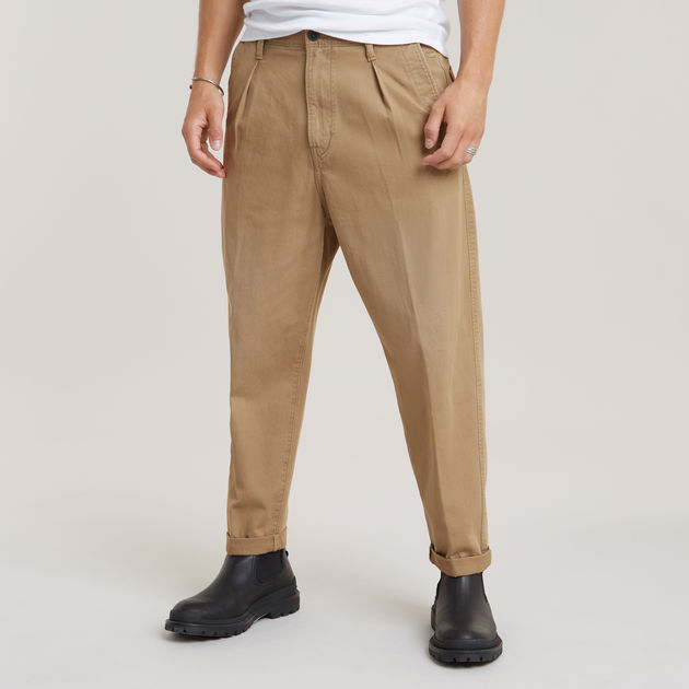 Pleated Chino Relaxed | Beige | G-STAR® NL