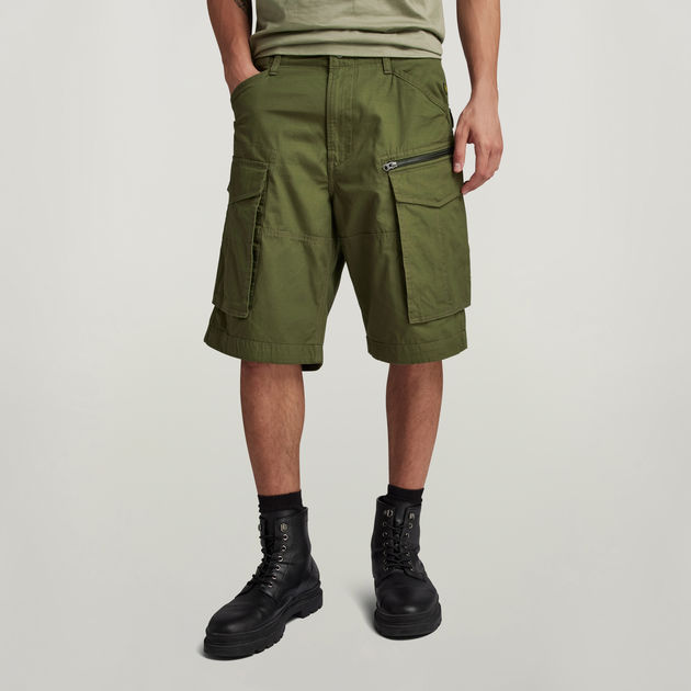 Rovic Zip Relaxed Shorts Green G STAR AU