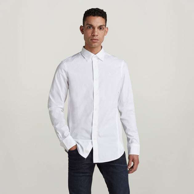 Dressed Super Slim Shirt | ホワイト | G-STAR® JP