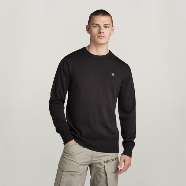 Premium Core Knitted Sweater Black G STAR CA