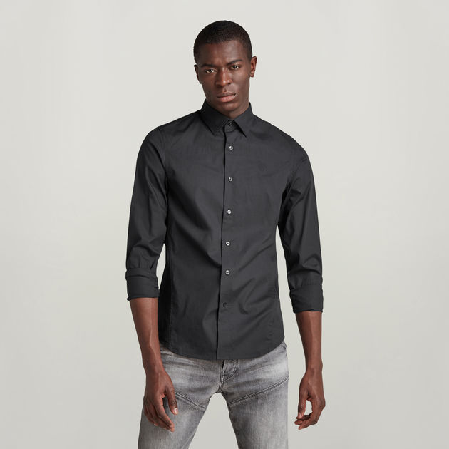 G-STAR RAW レザーシャツ L 紺 24-gs0226-2-6.jpg