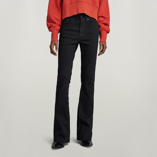 3301 Flare Jeans | Black | G-STAR® US