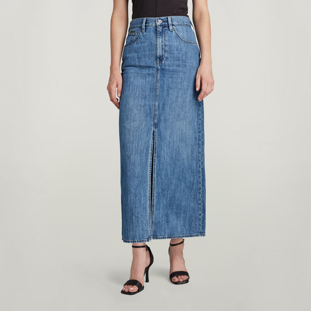 Viktoria Long Skirt Medium blue G STAR CA