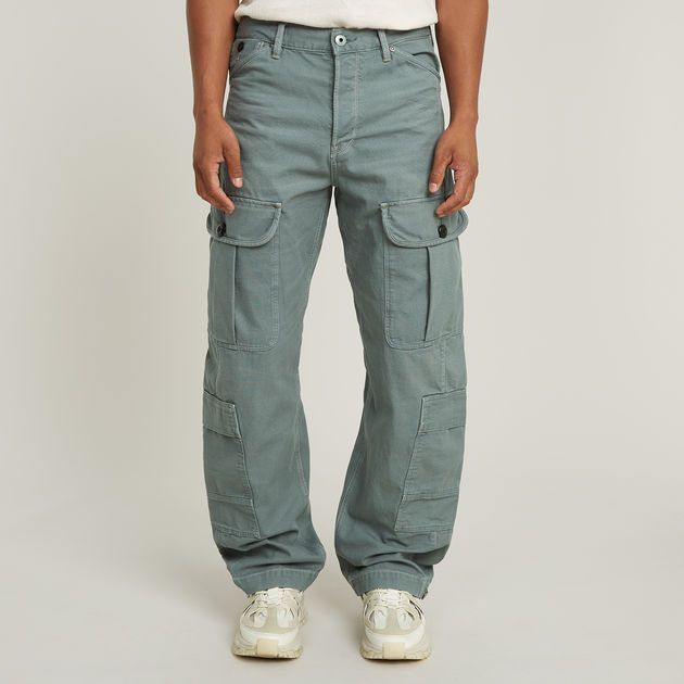 Bend 3D Cargo Loose Jeans | Green | G-STAR® US
