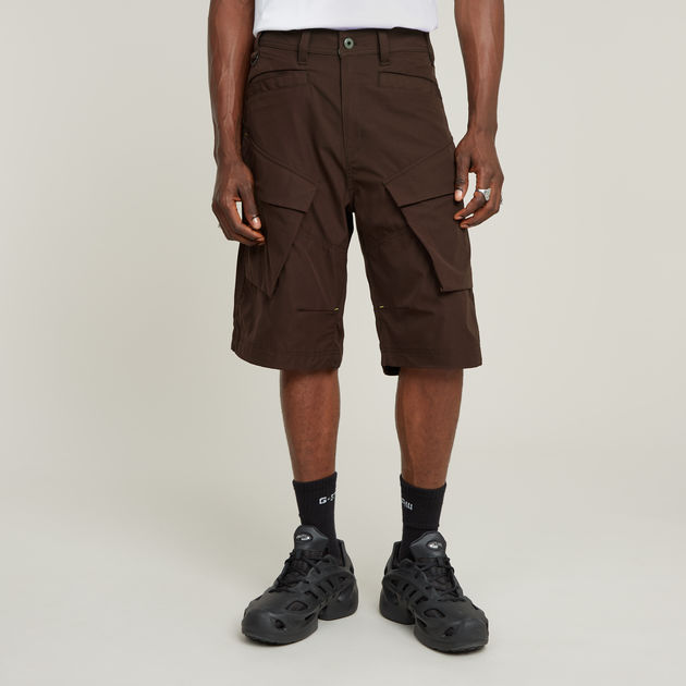 ★OPEN YY_TheOpen Product★ SATIN CARGO SHORTS (BROWN) Cotton Comfort Fit Cargo Shorts - Brown | Benetton