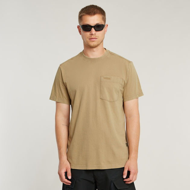 Washed Pocket T-Shirt | Beige | G-STAR® US Washed Pocket T-Shirt | Beige | G-STAR® US