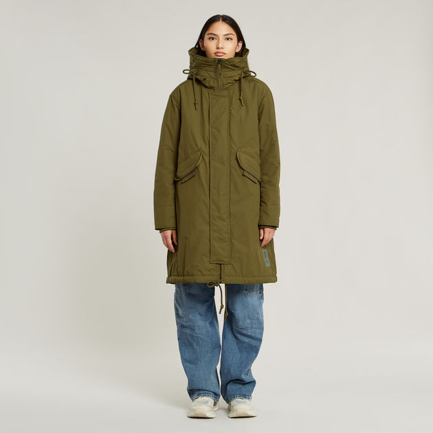 Hooded Fishtail Parka Grün G-STAR® DE