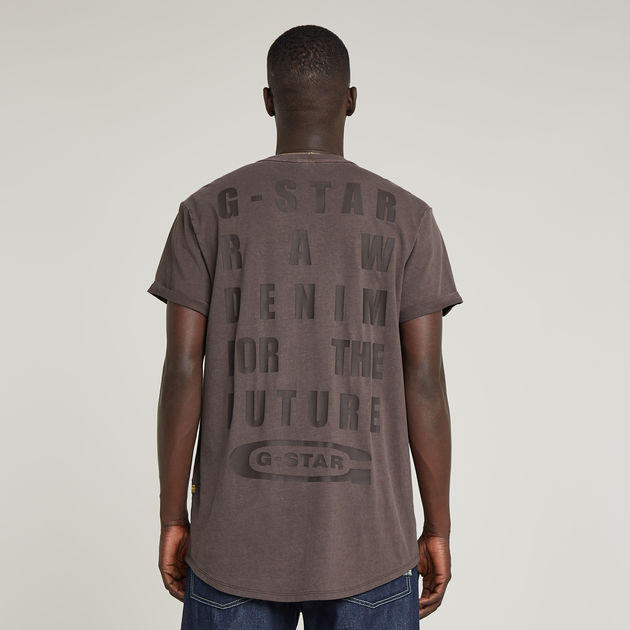 送料込★G-Star★Text Back Gr Overdyed Lash Tシャツ Text Back Graphic Overdyed Lash T-Shirt | Brown | G-STAR® US
