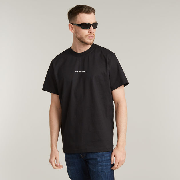 Center Chest Logo Loose T-Shirt | Black | G-STAR® US