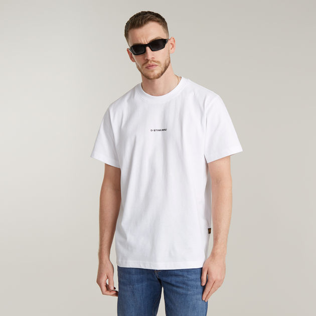 Center Chest Logo Loose T-Shirt | White | G-STAR® US