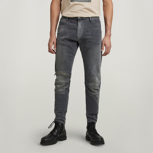 G star knee zipper jeans shops