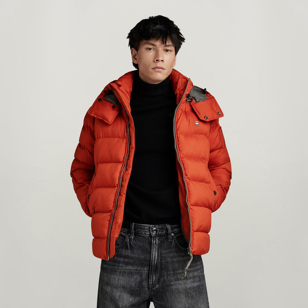 G-Whistler Padded Hooded Jacket | Orange | G-STAR® US