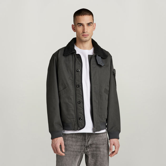 Flight Bomber Jacket | Grey | G-STAR® US