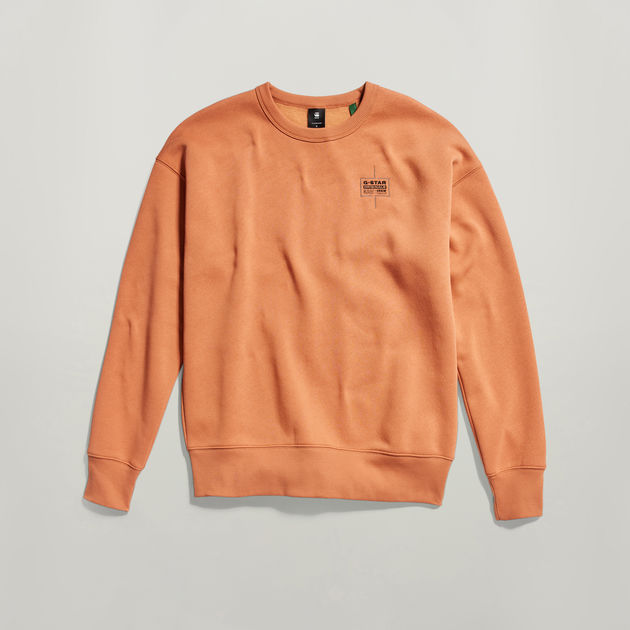 Unisex Core Oversized Sweater Brown G STAR ZA