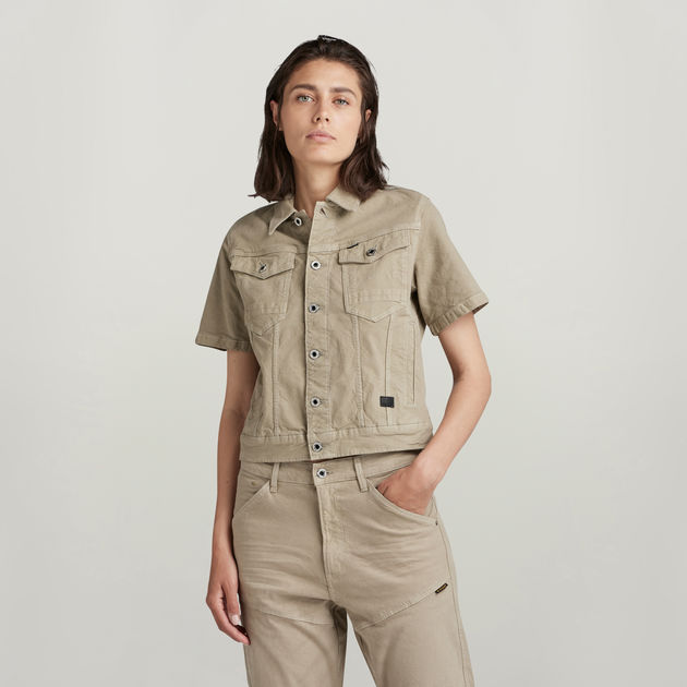 Arc Jacket Short Sleeve | Beige | G-STAR® US