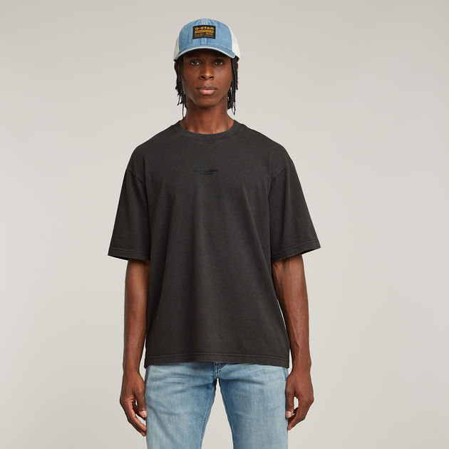 送料込★G-Star★Overdyed Center Chest Loose 半袖Tシャツ Overdyed Center Chest Loose T-Shirt | Black | G-STAR® CZ