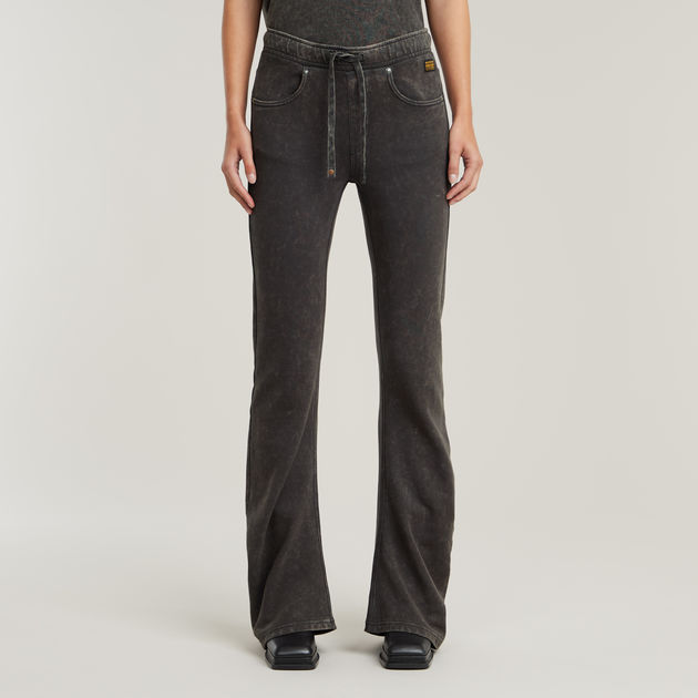 Extra Long Flared Sweat Pants