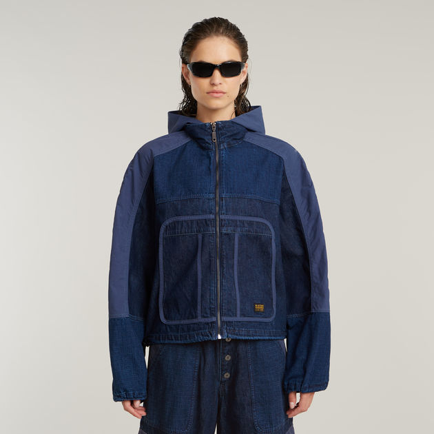 Hooded Track Jacke Dunkelblau G-STAR® DE