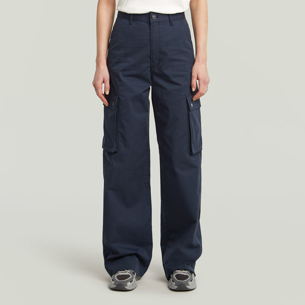 High Waist Cargo Pants | Dark blue | G-STAR® US