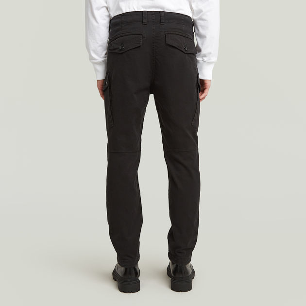 ジースターロゥブ　カーゴパンツ　ROXIC STRAIGHT TAPERED Roxic Straight Tapered Cargo Pants | Black | G-STAR® US