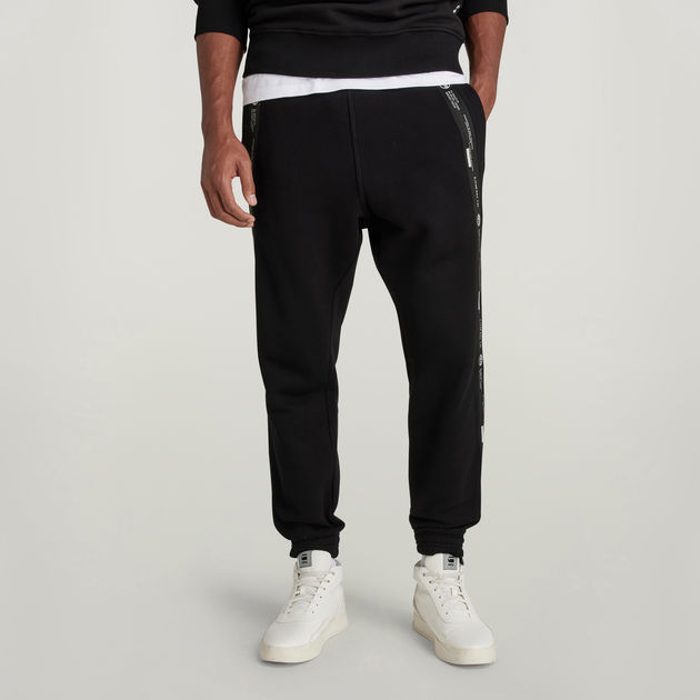 【 JEANS】 tape sweatpants Tape Sweat Pants | Black | G-STAR® US