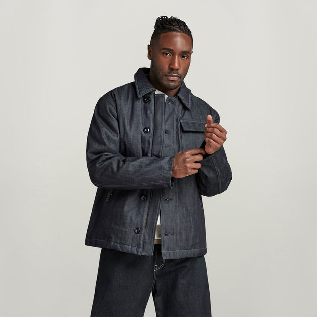 Deck Padded Denim Jacket | Dark blue | G-STAR® US