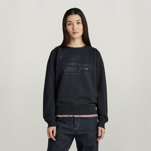 Raglan Originals Sweater | Black | G-STAR® US