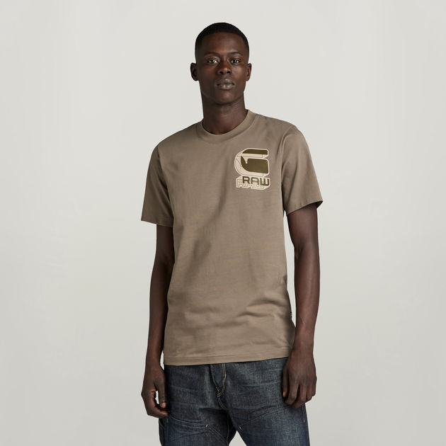 送料込★G-Star★Shadow Slim Tシャツ Shadow Graphic Slim T-Shirt | Brown | G-STAR® ZA