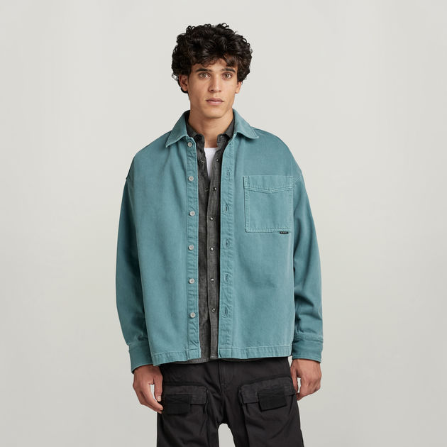 【9/1終了します】 Acut Gravity Drape shirt サイズ3 g-star-boxy-fit-shirt-green.jpg