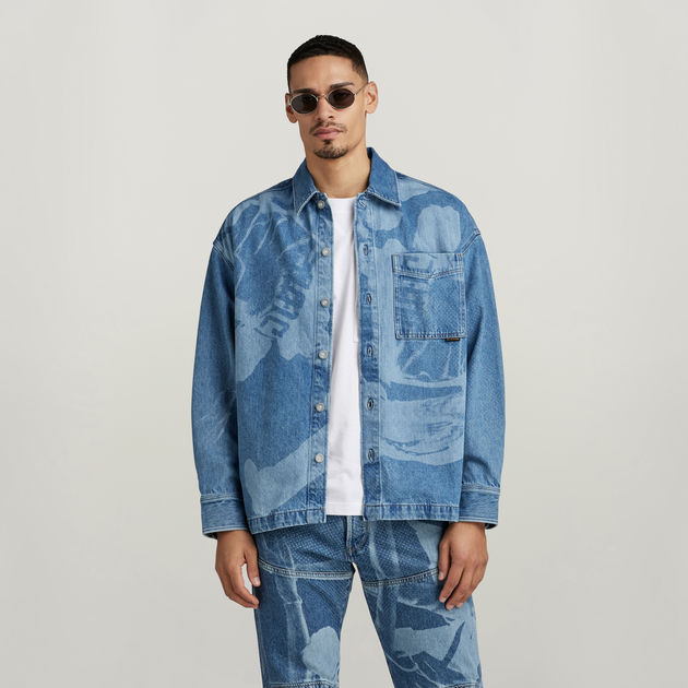 Unisex Oversized Boxy Fit Overshirt | Multi color | G-STAR® US