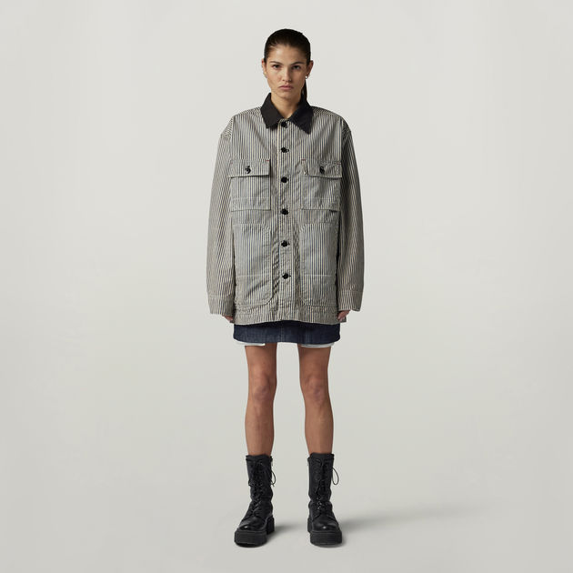 Unisex Premium E Chore Jacket | Medium blue | G-STAR® US