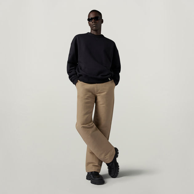 【GLOWNY】韓国人気★ (S,M,L) G MODAL BUTTON PANTS G MODAL BUTTON PANTS (BLACK) - GLOWNY