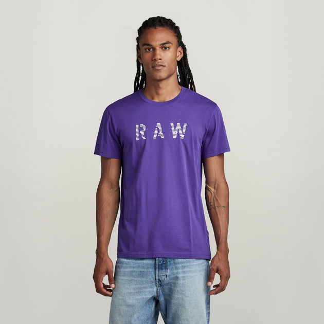 RAW T-Shirt Purple G-STAR® ZA