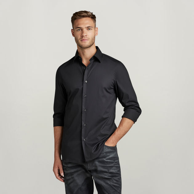 Slim Shirt Black G-STAR® NZ
