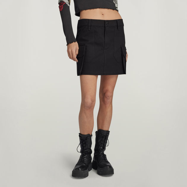 Cargo Mini Skirt | Black | G-STAR® ZA