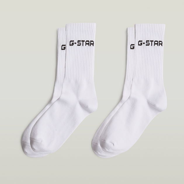 Sport Sock 2-Pack | White | G-STAR® US
