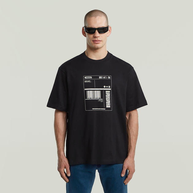 Shipping Graphic Boxy T-Shirt | ブラック | G-STAR® JP