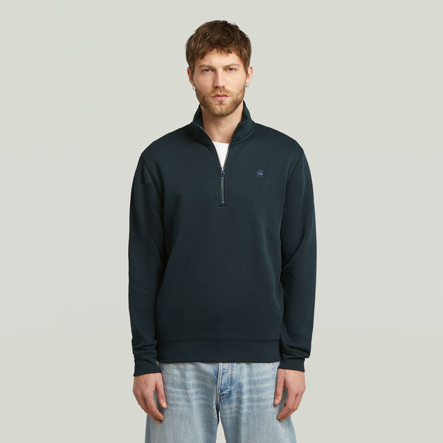 Premium Core Half Zip Sweater | Dark blue | G-STAR® US